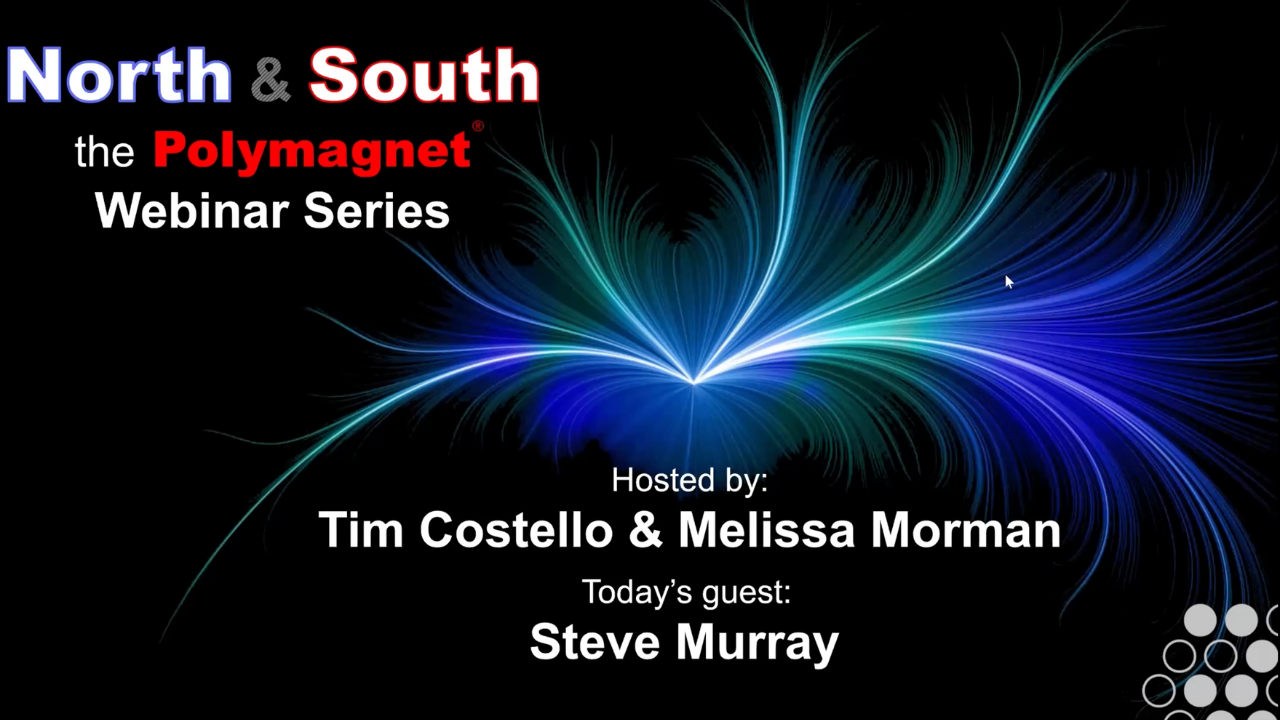 Title page that shows a blue lighting design effect and the title of the webinar.